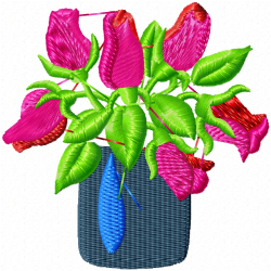 Flowers Embroidery Design 9